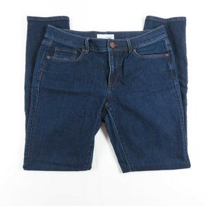 Ann Taylor LOFT Womens Jeans Size 6/28 Skinny Mid Rise Medium Wash Blue Denim